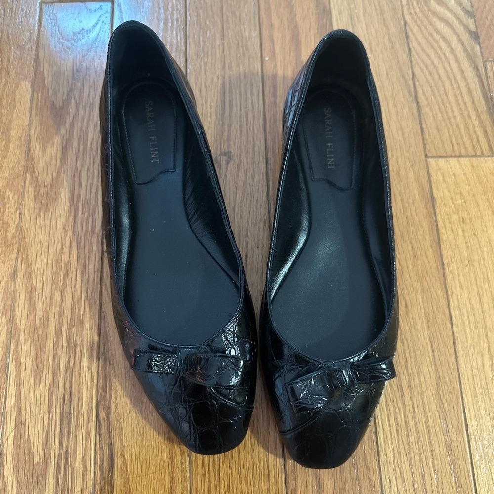 Sarah Flint croc flats